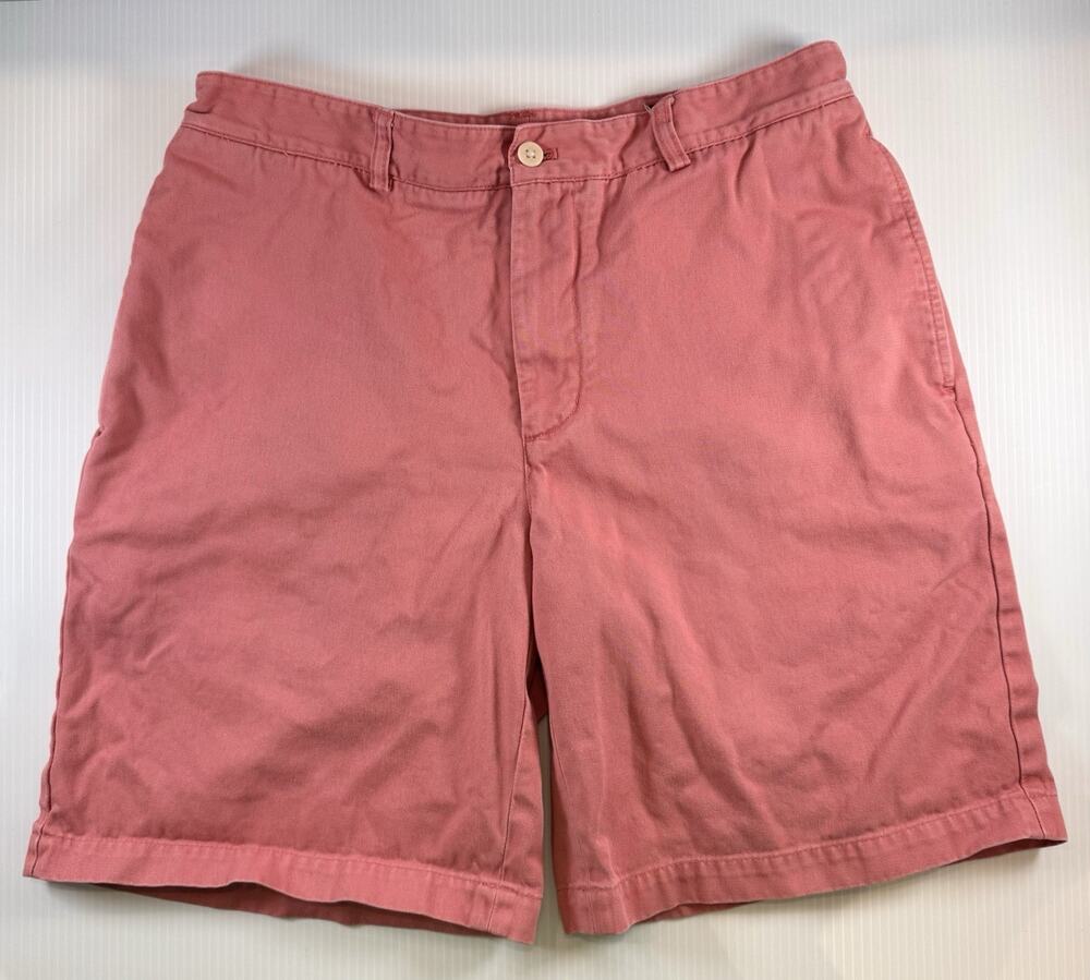 Vineyard Vines Men Size 32 Salmon Pink Coral 9" Inseam Club Chino Golf Shorts